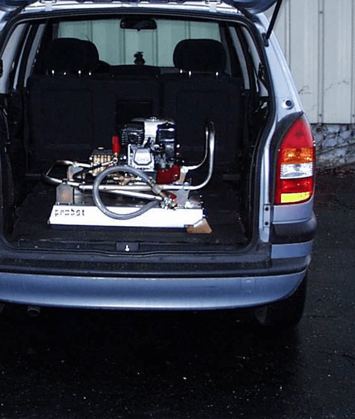Pflasterreinigungsgerät mieten LH Rental Probst Transport