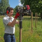 Pfahlramme mieten LH Rental Zaunpfahl